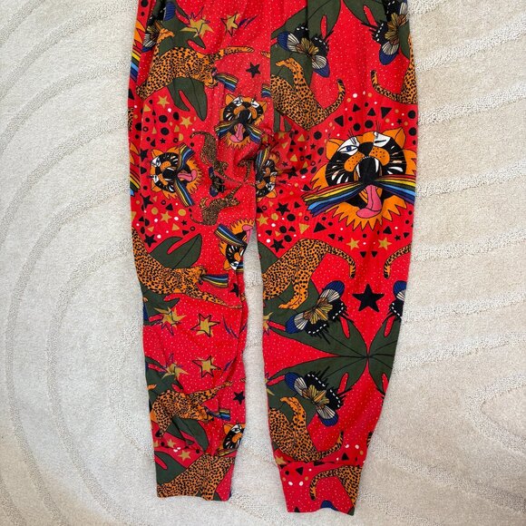 RARE SOLD OUT Nooworks "Pride Tiger" Print Joggers - Picture 2 of 4